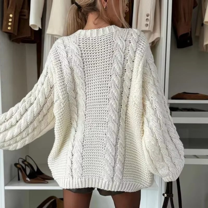 Karol® - Maglione a treccia Avvolgente